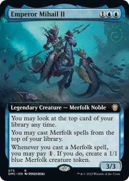 Emperor Mihail II (Extended Art) (73) [Dominaria United Commander] [Extended Art]