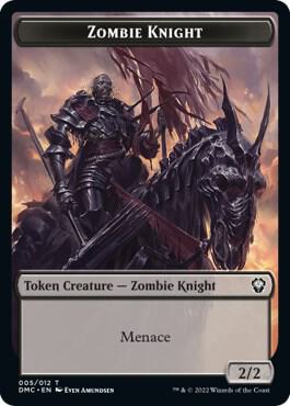 Zombie Knight // Griffin Double-Sided Token (5 // 1) [Dominaria United Commander]