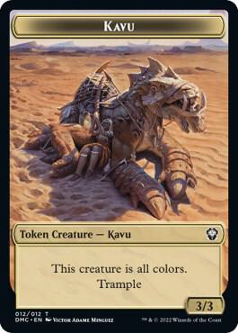 Kavu // Angel Double-Sided Token (12 // 1) [Dominaria United Commander]
