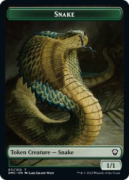 Snake // Hydra Double-Sided Token (11 // 10) [Dominaria United Commander]