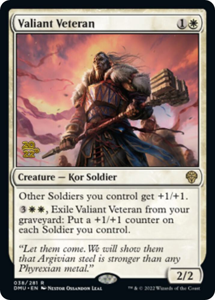 Valiant Veteran (38) [Prerelease Cards]