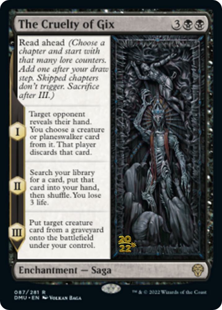 The Cruelty of Gix (87) [Prerelease Cards]