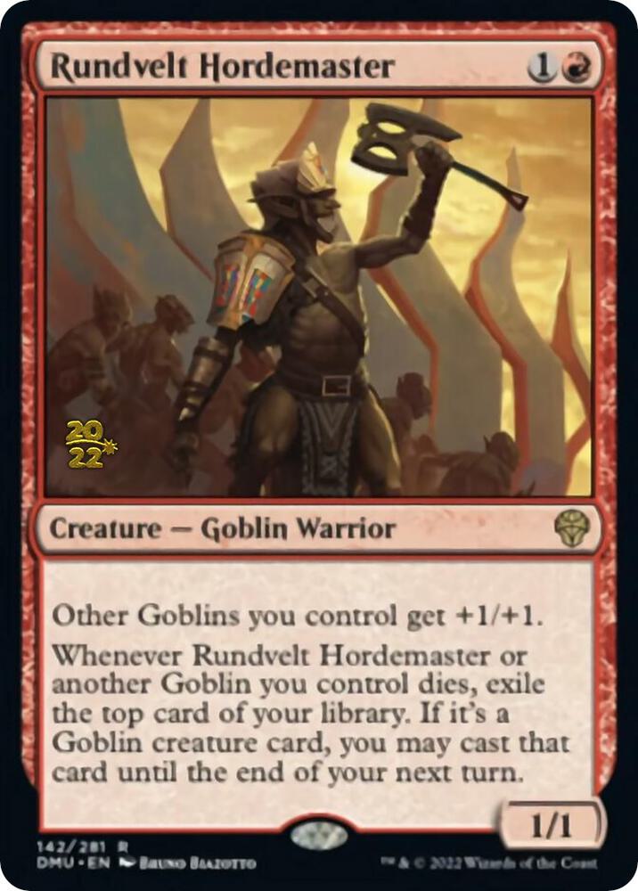 Rundvelt Hordemaster (142) [Prerelease Cards]