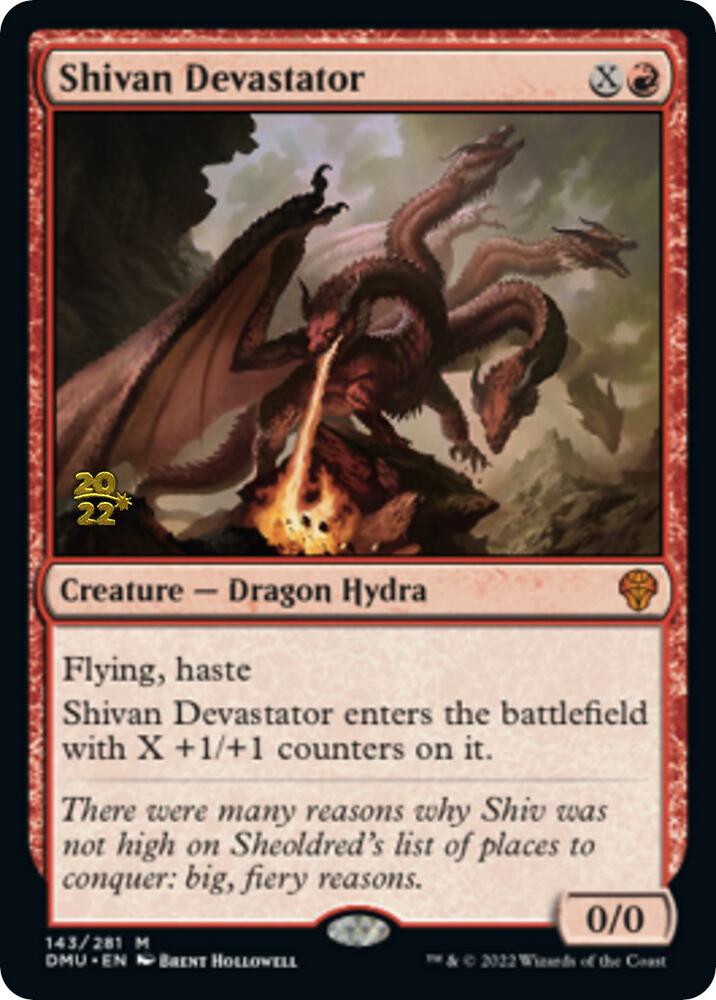 Shivan Devastator (143) [Prerelease Cards]