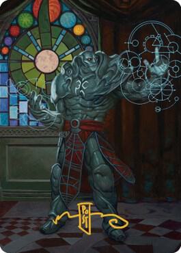 Karn, Living Legacy Art Card (2/81) (Gold-Stamped Signature) [Dominaria United Art Series]