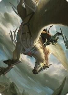 Cleaving Skyrider Art Card (5) [Dominaria United Art Series]