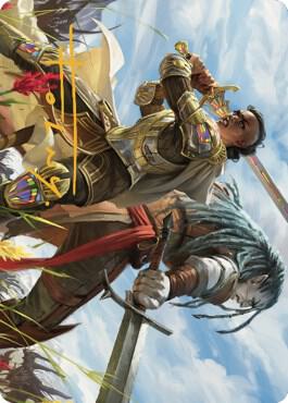 Join Forces Art Card (Gold-Stamped Signature) (9) [Dominaria United Art Series]