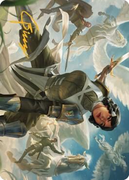 Resolute Reinforcements Art Card (Gold-Stamped Signature) (13) [Dominaria United Art Series]