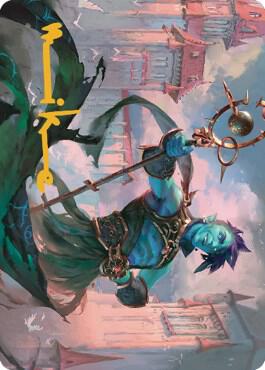 Haughty Djinn Art Card (Gold-Stamped Signature) (15) [Dominaria United Art Series]