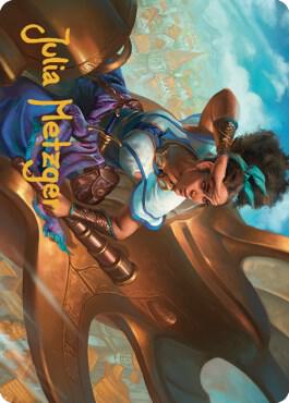Talas Lookout Art Card (Gold-Stamped Signature) (17) [Dominaria United Art Series]