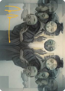 Vesuvan Duplimancy Art Card (Gold-Stamped Signature) (19) [Dominaria United Art Series]