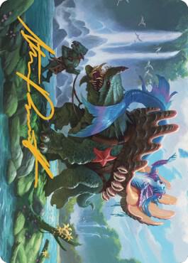 Vodalian Mindsinger Art Card (Gold-Stamped Signature) (21) [Dominaria United Art Series]