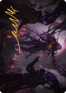 Braids, Arisen Nightmare Art Card (23/81) (Gold-Stamped Signature) [Dominaria United Art Series]