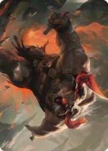 Furious Bellow Art Card (31) [Dominaria United Art Series]