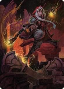 Jaya, Fiery Negotiator Art Card (35/81) [Dominaria United Art Series]