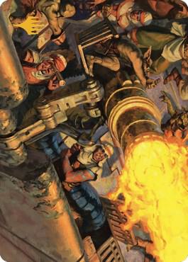 Mana Cannons Art Card (Gold-Stamped Signature) (36) [Dominaria United Art Series]