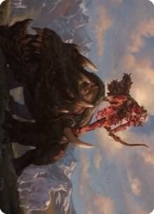 Meria's Outrider Art Card (37) [Dominaria United Art Series]