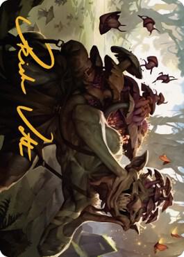 Sprouting Goblin Art Card (Gold-Stamped Signature) (38) [Dominaria United Art Series]