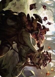 Sprouting Goblin Art Card (38) [Dominaria United Art Series]