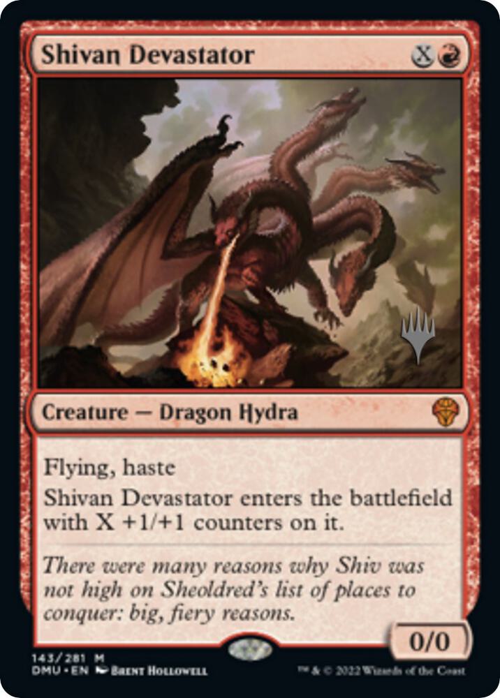 Shivan Devastator (143) [Dominaria United Promos]
