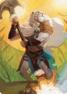 Ajani, Sleeper Agent Art Card (42) [Dominaria United Art Series]