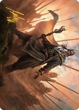 Hazezon, Shaper of Sand Art Card (Gold-Stamped Signature) (46) [Dominaria United Art Series]