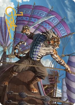 Jedit Ojanen, Mercenary Art Card (Gold-Stamped Signature) (48) [Dominaria United Art Series]