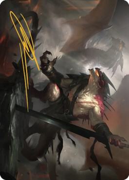 Rivaz of the Claw Art Card (Gold-Stamped Signature) (53) [Dominaria United Art Series]