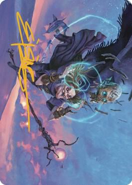 Zur, Eternal Schemer Art Card (56/81) (Gold-Stamped Signature) [Dominaria United Art Series]