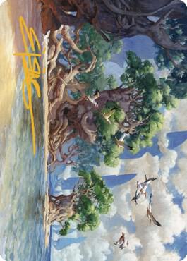 Yavimaya Coast Art Card (Gold-Stamped Signature) (61) [Dominaria United Art Series]