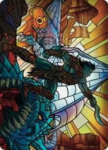 Astor, Bearer of Blades Art Card (68) [Dominaria United Art Series]