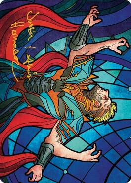 Ertai Resurrected Art Card (70/81) (Gold-Stamped Signature) [Dominaria United Art Series]