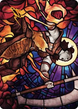 Garna, Bloodfist of Keld Art Card (Gold-Stamped Signature) (71) [Dominaria United Art Series]