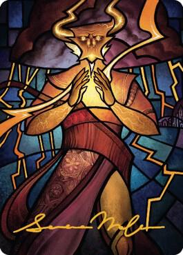 Najal, the Storm Runner Art Card (Gold-Stamped Signature) (74) [Dominaria United Art Series]