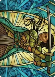 Shanna, Purifying Blade Art Card (77/81) [Dominaria United Art Series]