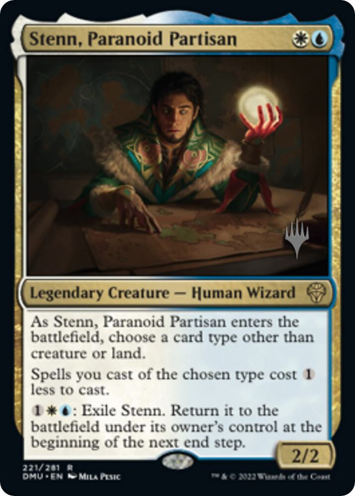 Stenn, Paranoid Partisan (221) [Dominaria United Promos]