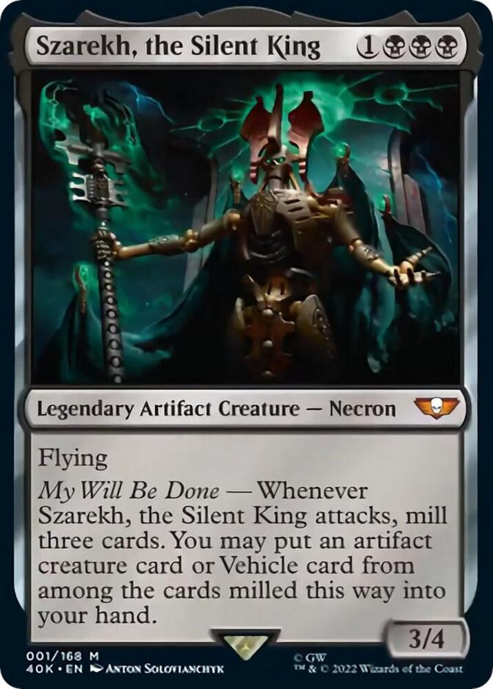 Szarekh, the Silent King (Surge Foil) (1) [Warhammer 40,000 Commander]