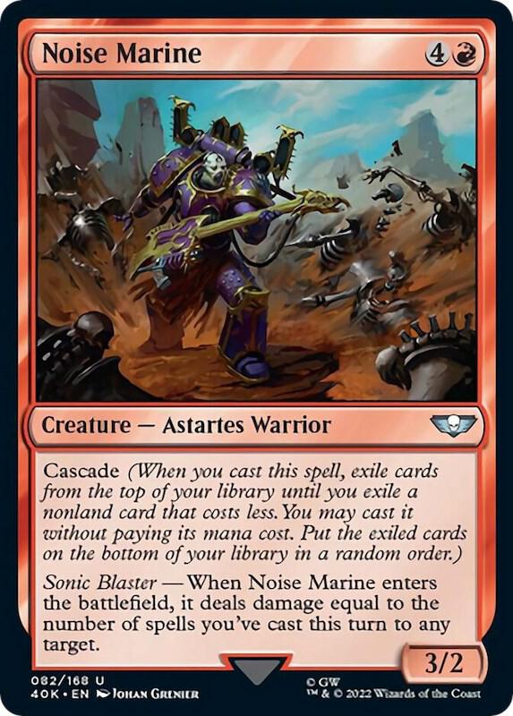 Noise Marine (Surge Foil) (82) [Warhammer 40,000 Commander]