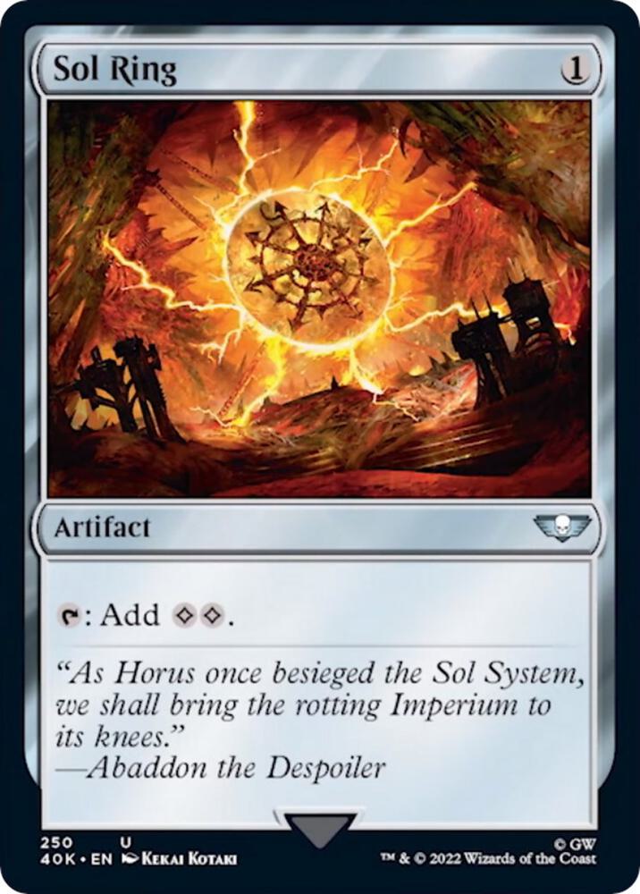 Sol Ring (250) (Surge Foil) [Warhammer 40,000 Commander]