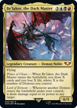 Be'lakor, the Dark Master (Surge Foil) (6) [Warhammer 40,000 Commander]
