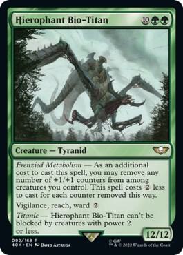 Hierophant Bio-Titan (Surge Foil) (92) [Warhammer 40,000 Commander]