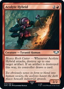 Acolyte Hybrid (Surge Foil) (70) [Warhammer 40,000 Commander]
