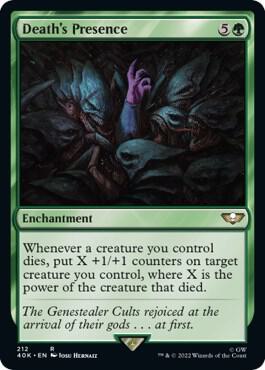 Death's Presence (Surge Foil) (212) [Warhammer 40,000 Commander]