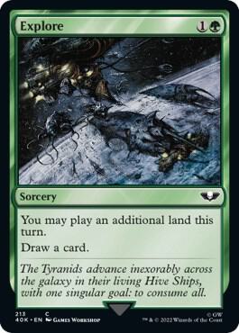 Explore (Surge Foil) (213) [Warhammer 40,000 Commander]