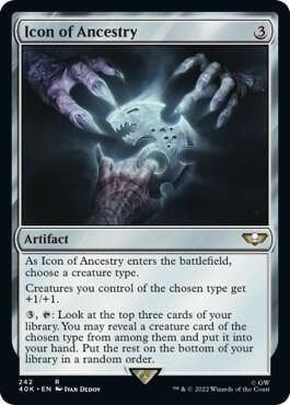 Icon of Ancestry (Surge Foil) (242) [Warhammer 40,000 Commander]