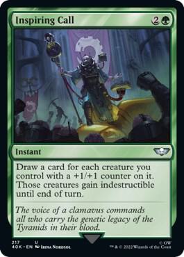 Inspiring Call (Surge Foil) (217) [Warhammer 40,000 Commander]