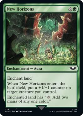 New Horizons (Surge Foil) (218) [Warhammer 40,000 Commander]