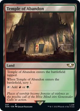 Temple of Abandon (Surge Foil) (297) [Warhammer 40,000 Commander]