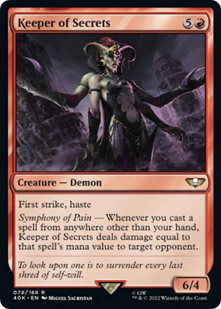 Keeper of Secrets (Surge Foil) (78) [Warhammer 40,000 Commander]