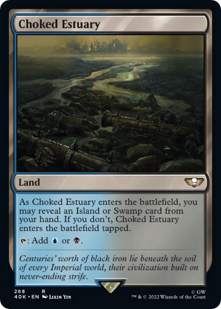 Choked Estuary (Surge Foil) (268) [Warhammer 40,000 Commander]